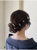 サイドシニヨン/お祭りhair