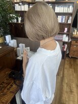 バンビ プライベート サロン(Bambi private salon)&nbsp;Bambi*ミルクティーカラー　ボブ　ミニボブ