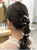 ポニー編みおろし/アレンジ/結婚式