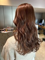 ナチュラル ヘアーデザイニング(Natural hair designing) 艶感ウェーブ/ウォームブラウン/韓国風ロングレイヤー/髪質改善