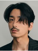 メンズシースルーマッシュニュアンスパーマシャドウパーマテテ風