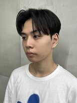 ニコトウキョウ 新宿(nico TOKYO) メンズセンターパートウルフセンターパートニュアンスパーマ襟足