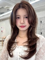 アッシュ 洋光台店(Ash)&nbsp;洋光台レイヤーカット顔周りダブルカラー白髪ぼかしハイライト