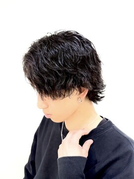 バーチ バイ クロップエス(BIRCH by crop es) 【ニュアンスウルフ】縦落ちウルフパーマ