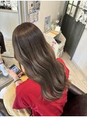 【クラウン】20代30代40代　バレイヤージュ風カラ×ゆるウェーブ