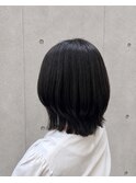 アッシュグレージュ×くびれボブ
