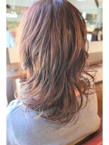 ピースリーヘア バイ カーサ(peathree.hair by CASA)&nbsp;カール×ラベンダー