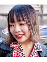 クラク 羽根木店(kuraku)&nbsp;外ハネ　グラデーションカラー