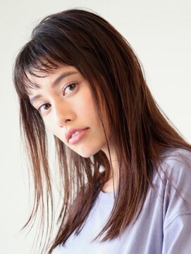 アース コアフュールボーテ 長野稲田店(EARTH coiffure beaute) 濡れ髪クールなワンレンスタイル