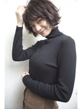 グランアージュ 錦糸町(grandage) 黒髪くせ毛風ショートボブ【錦糸町美容室グランアージュ錦糸町】