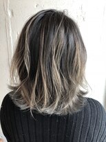 エイト 福岡天神店(EIGHT fukuoka)&nbsp;【EIGHT福岡】nabe_short_バレイヤージュホワイトベージュ☆