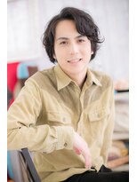 ミック 日暮里店(miq)&nbsp;ニュアンスパーマのメンズミディアムb