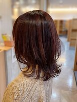 アドラーブル 女池店(adorable) 20代30代40代大人可愛い髪質改善ピンクグレージュミディ