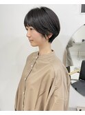 ショートボブ/大人巻き/ぷつっとボブ/ナチュラルモード/銀座駅