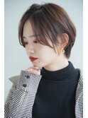 30代40代50代大人ナチュラルレイヤー前下がりショートボブ