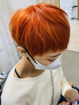 グランデュール 東静岡池田店(GRANDEUR) ブリーチonオレンジ