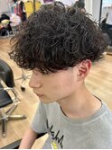 波巻きスパイラルツイストスパイラルパーママッシュメンズヘア