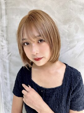 ロンド ストラーダ 心斎橋(Lond strada) マチルダボブ×インナーグレージュ【髪質改善/縮毛矯正】