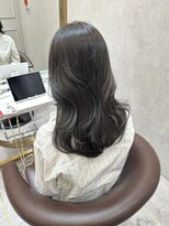 ロンド レア 天神大名店(Lond Le’a)&nbsp;ブリーチなしブルーブラック透明感カラー髪質改善くびれヘアさ