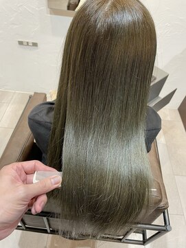 リリー(Lily) ブリーチなし!オリーブアッシュ