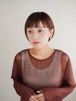 ムク 甲府(muku.)&nbsp;ミディアムヘア/斜めバング/グレージュカラー/甲府駅