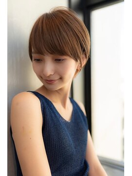 オースティン 調布アミックス(AUSTIN) 大人かわいい前髪セシルカットココアブラウンフリンジウェーブ