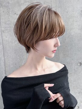 マルツ 銀座(maltu) 大人美人ショートことりベージュくびれショート前髪あり銀座