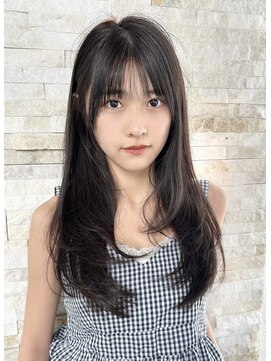 レミエ ダイカンヤマ(lemiie) ナチュラルワンカール☆レイヤーカット レイヤーロング