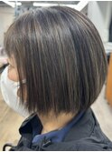 白髪ぼかしハイライト