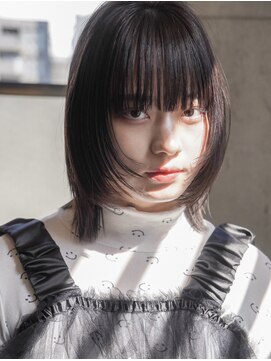 ミンクス渋谷スマートサロン(MINX shibuya smart salon) 魅力倍増カール シアーカラー ショート 姫カット ダークアッシュ