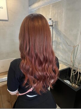 ルフレ 新宿本店1st(Reflet) レッドカラー＆プルエクステ