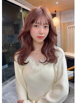 ボタン ハカタ(VOTAN hakata)&nbsp;【votan yui】ピンクブラウン×モテヘア