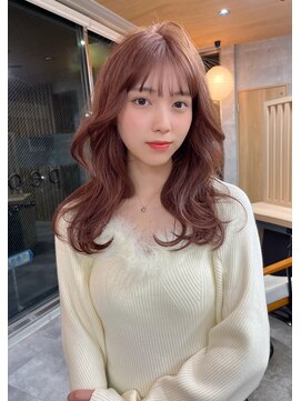 ボタン ハカタ(VOTAN hakata) 【votan yui】ピンクブラウン×モテヘア