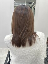 ディジョン(Dijon)&nbsp;韓国顔まわりレイヤーカットグレージュオリーブベージュブラウン