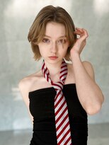 ユーフォリア 池袋東口駅前店(Euphoria)&nbsp;小顔/大人ボブ/ミルクティーベージュ/秋冬カラー