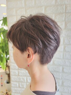 松本平太郎美容室 国立店 ツーブロックショート×イノアカラー×ハイライト