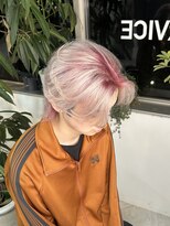 イエナ 渋谷(IENA)&nbsp;ルーツカラーセンターパートウルフピンクデザインカラー