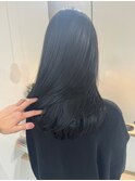 桑名ロングレイヤーカットハッシュカット透明感カラー重めロング