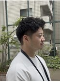メンズ 刈り上げショート アップバング