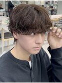 シャドウパーマ波巻きスパイラルパーマウルフパーマ名古屋駅栄駅