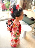 お祝い日和＊アップスタイルアプリコットオレンジ