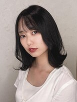 ニーフ 恵比寿(neaf)&nbsp;くびれヘアアプリコットオレンジハイライトカラー