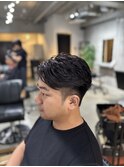 フェザーパーマ フェザーショートメンズショート ビジネスヘア