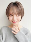 say.ショートボブひし形ショートグランマッシュモーヴピンク