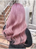 くびれヘアアプリコットオレンジハイライトカラーブルーカラー