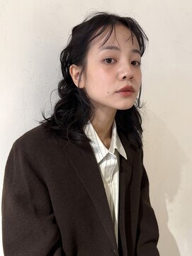 ロブのウェーブパーマ