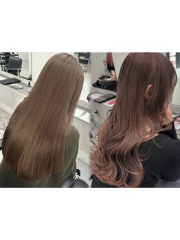 【平日限定】空いてる時間でお得に垢抜け◎髪質改善でツヤ髪に！韓国/ダブルカラー/万代/新潟駅/縮毛