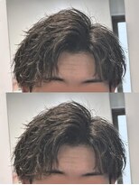 カルロイースタイル(CARLO e-style)&nbsp;S字パーマ／波巻きパーマ／刈り上げ／アップバング