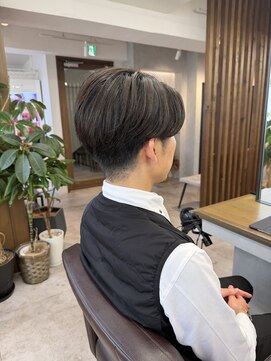 メンズ☆センターパート☆センター分け☆ビジネスヘア