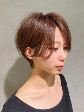 #小顔に見せるショート#大人ショート@森岡